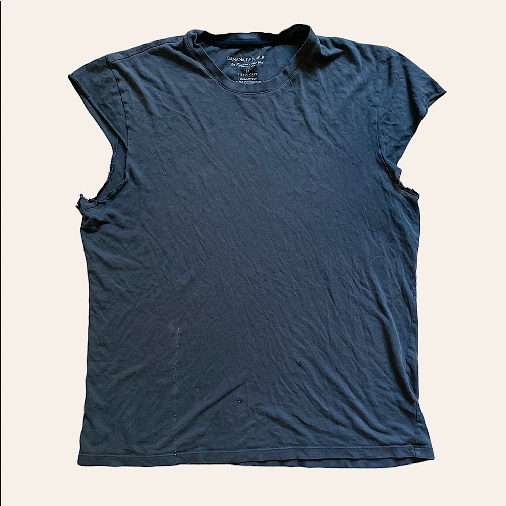 Tough worn and cut up Banana Republic Tee